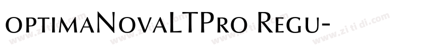 optimaNovaLTPro Regu字体转换
